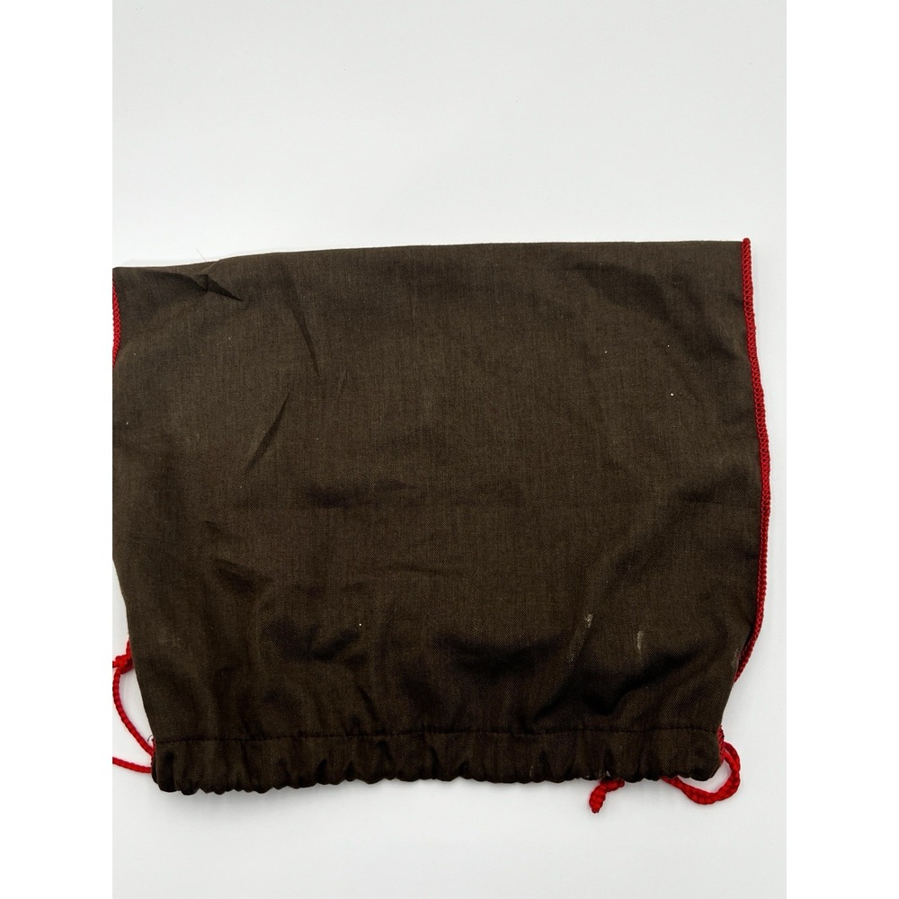 Coach Brown Dust Bag Red Drawstring Handbag Storage Protector Medium - Picture 3 of 4